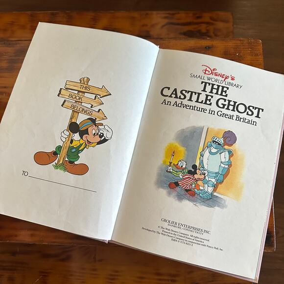 Vintage Disney The Castle Ghost An Adventure In Great Britain Hardcover Book - Picture 2 of 11